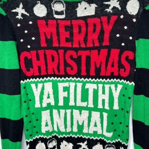Celebrate Together Home Alone “Filthy Animal” Ugly Christmas Sweater. Size Small - Picture 5 of 8